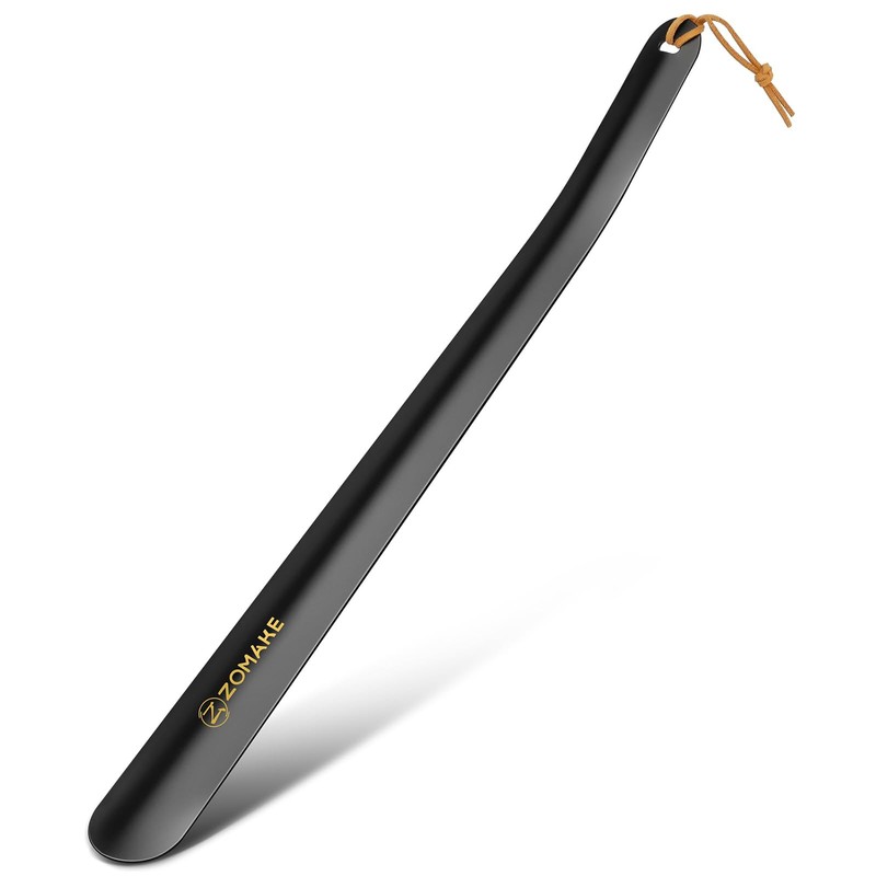 ZOMAKE Shoe Horn Long Handle for Seniors Men Women,Metal Long