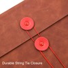 VANRA Vertical Leather Envelope File Folders Expanding Document Holder Organizer