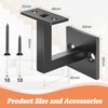 Crystmetal 5 X 304 Stainless Steel Handrail Brackets, Contemporary Stair