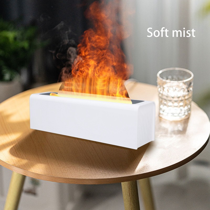 Essential Oil Diffuser 150ml Aromatherapy Humidifier Colorful Flame Light Quiet