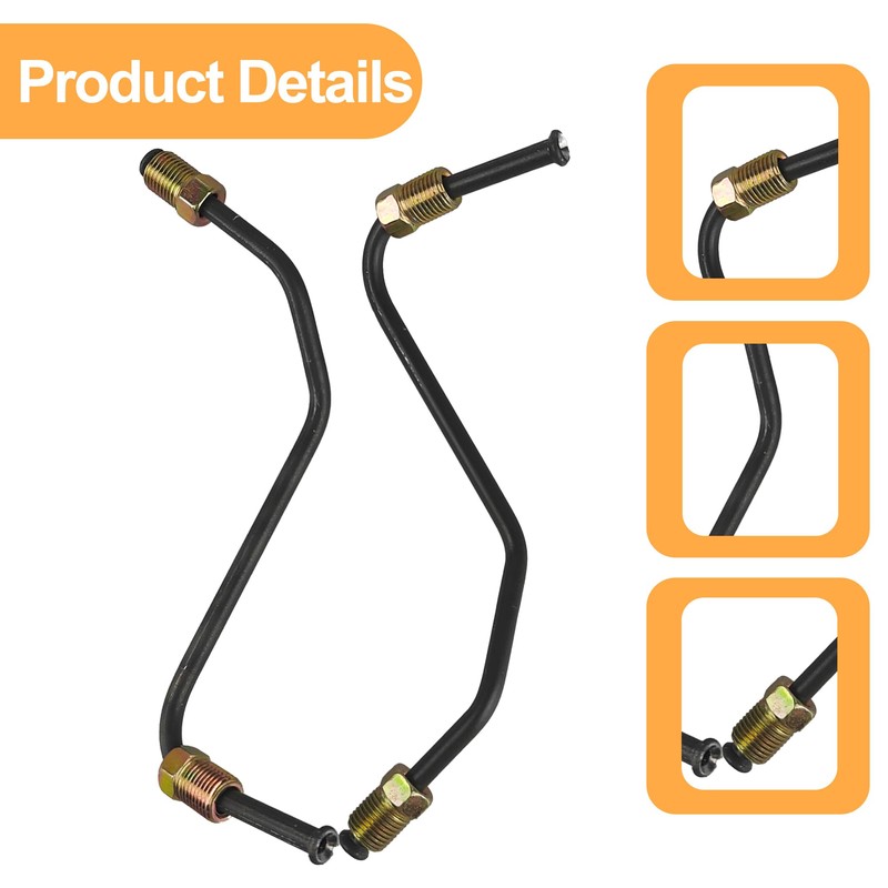 Yojunauto Front Brake tube Caliper To Flex Hose Compatible with