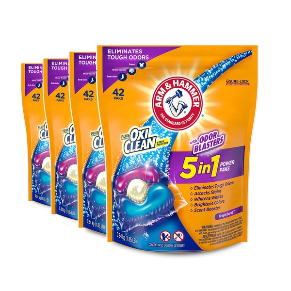 Arm & Hammer Plus Odor Blasters 5in1 42ct (4x42ct), 168 Count