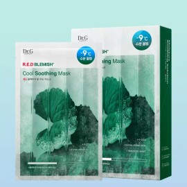 Dr. Jiru 닥터지 레드 블레미쉬 쿨 수딩 마스크 10P 쿨링 진정 마스크팩 Dr. Jart+ Red Blemish Cool Soothing Mask 10P Cooling Soothing Mask Pack [Red Blemish Cool Soothing Mask 10 Sheets]
