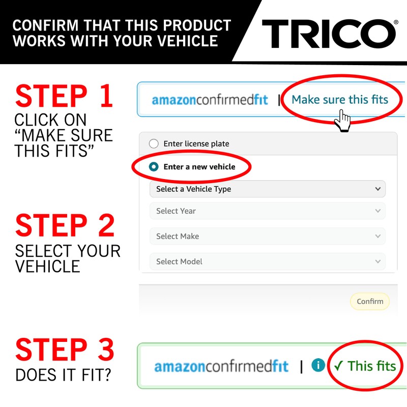 TRICO Flex 20" Advanced Flexible Automotive Replacement Windshield Wiper Blade