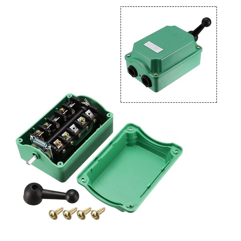 uxcell Drum Switch QS-60 3 Positon Forward/Off/Reverse Motor Control Plastic