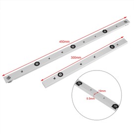 Miter Bar Slider 300 mm, Table Saw Miter Bar, Slot Miter Rail, T-Rail Aluminium Alloy, for Router Table Saw Mitre Carpenter, DIY Woodworking Tools (300 mm)