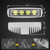 Partsam Waterproof Led Boat Lights White Beam 6.3 inch 36W