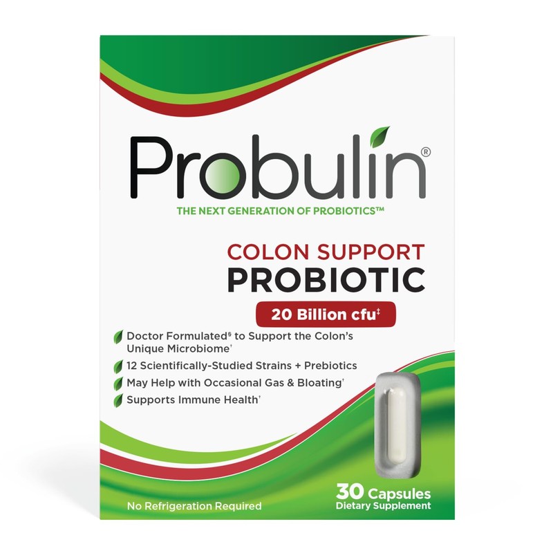 Probulin Daily Care Probiótico, Colon Support 30 Capsules