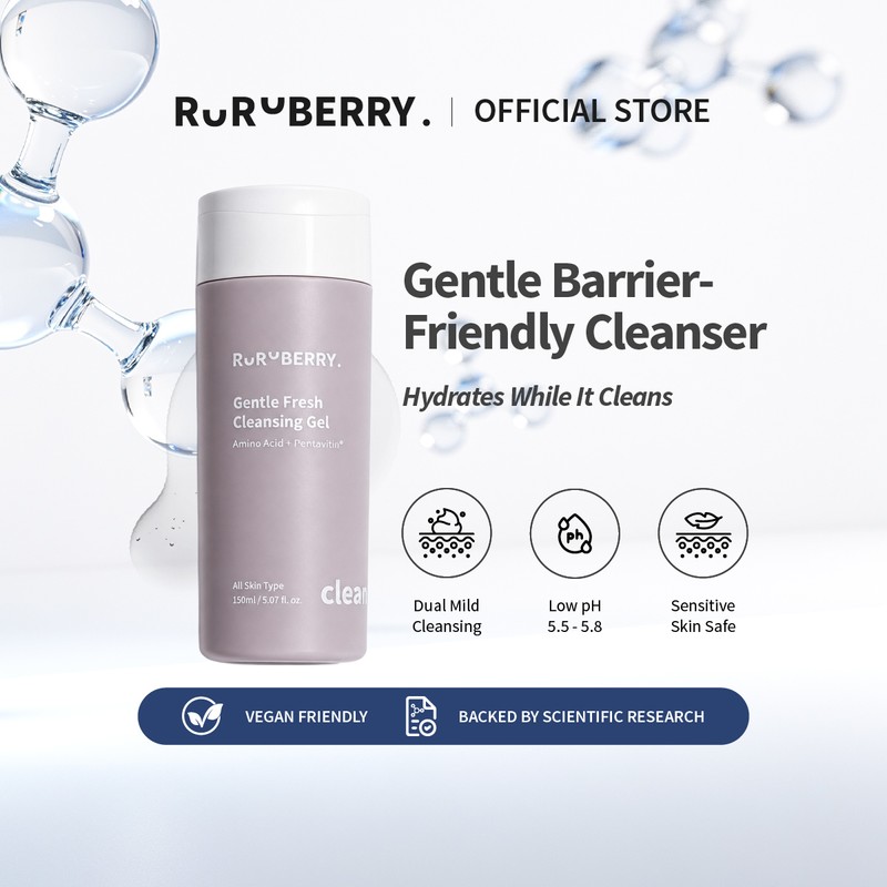 Ruruberry Gentle Fresh Cleansing Gel (50ml/150ml)