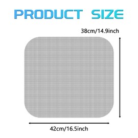 SamWinGear Car Window Reusable Tint Film, 4PCS Removable Window Sun Shade Side Tints for Car Windows Static Cling Film Stickers to Block Sun Glare UV Rays Privacy Protector for Most Vehicles 16.5"×15"