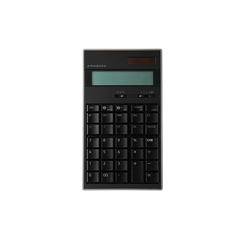 amadana 電子計算機 (ブラック) LC-704-BK