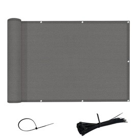 AXT SHADE Balcony Privacy Protective Screens HDPE Weatherproof with UV Protection for Balcony (0.9x3m, Anthracite)