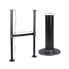 Niubid 28 Inch Industrial Pipe Table Leg Set - Iron