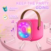 Karaoke Machine with 2 Wireless Microphones, Microphone Kids Portable Bluetooth