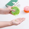 2PCS Pill Organizer Travel Pill Container 7 Compartments Weekly Pill