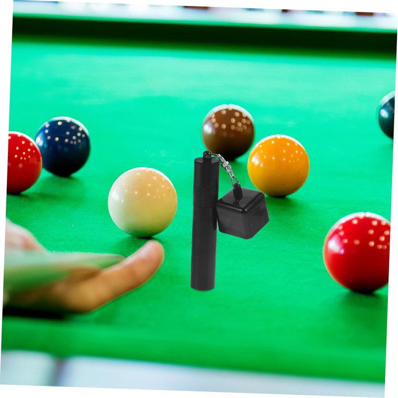 BESPORTBLE Three-in-one Billiard Chalk Holder Pool Powder Storage Case Tips