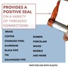 Gasoila Hard-Setting Permanent Thread Sealant, Fast-Drying Red Varnish Sealant for