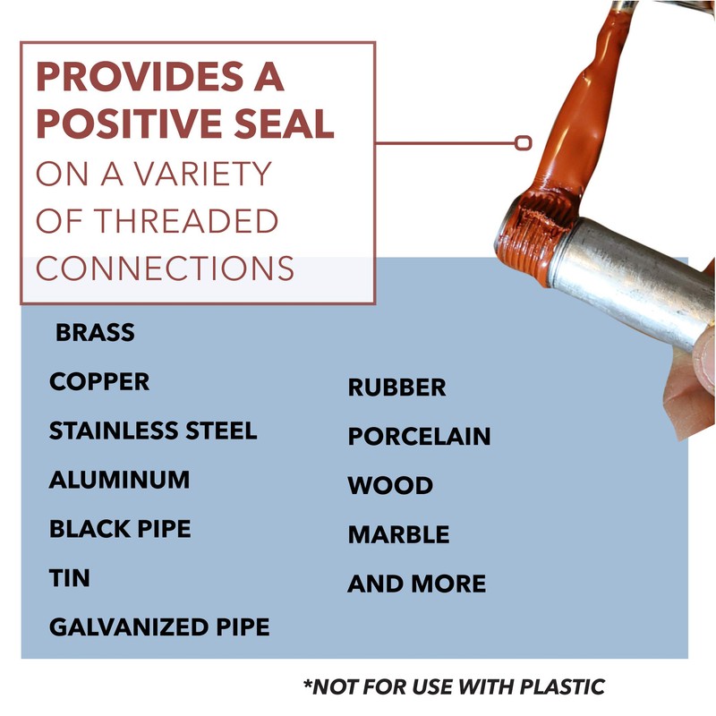 Gasoila Hard-Setting Permanent Thread Sealant, Fast-Drying Red Varnish Sealant for