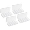 PATIKIL Fishing Tackle Box, 4 Pack 4.9 x 2.4 x