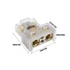 2 Pcs Battery Terminal Connectors 0/2/4/6/8AWG with Shims Protector Cover
