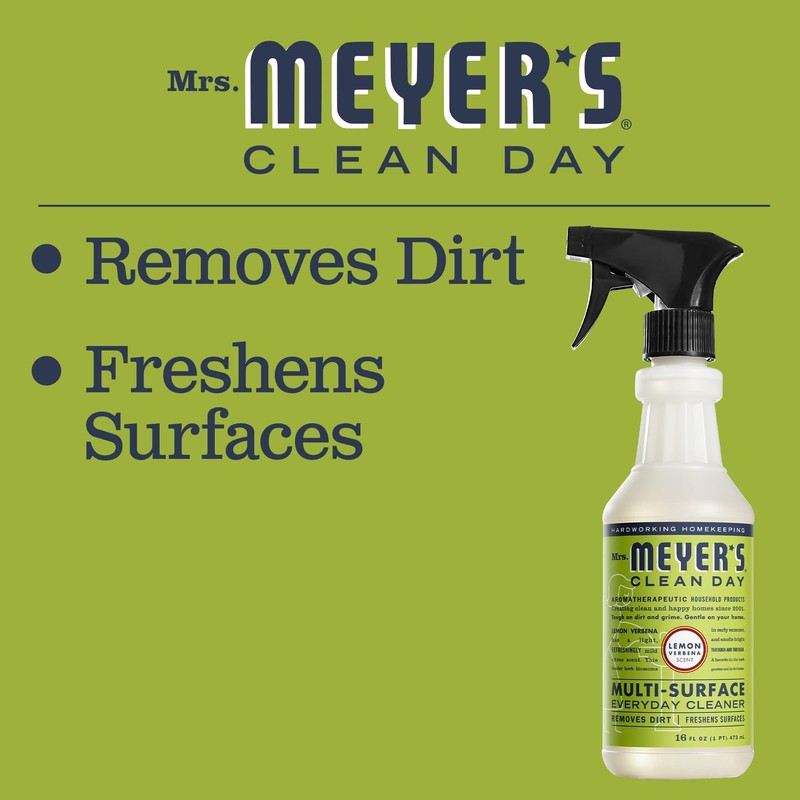 MRS. MEYER'S CLEAN DAY All-Purpose Cleaner Spray, Lemon Verbena, 16