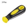 HARFINGTON 3pcs Rubber File Handle 4.21 Inch Round and Rectangular