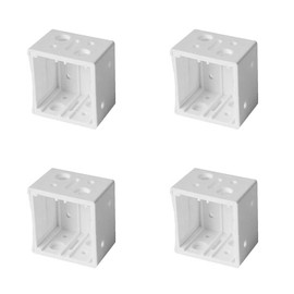 4 Pcs Window Blind Brackets Plastic Profile Box Mounting Bracket Blinds Parts for Window-blinds Installation Use