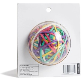 U Brands Ball Of Rubber Bands, Assorted Colors