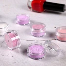 50 PCS 5 ML Empty Cosmetic Jars Travel Sample Pots Clear Round with Lids for Women Creams Sample Make-up Storage