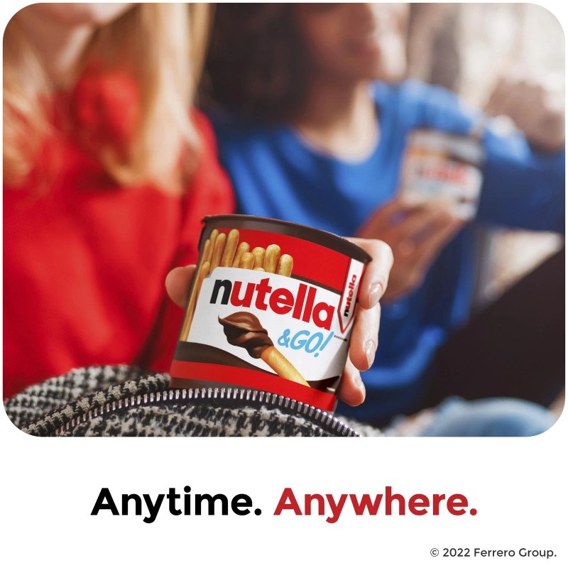 Nutella Go Hazelnut Spread Snack Cups with Breadsticks Pack of