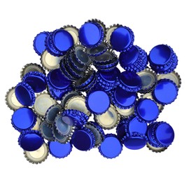 BALLIIHOO Pack of 250 Crown Bottle Caps - Blue