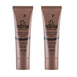 Dr.PAWPAW Rich Mocha, Multi-Purpose Natural No Fragrance Balm for Hydrating Lips, Skin, Hair, Cuticles, Nails & Beauty Finishing (2 x 10 ml)
