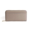 LIZDAYS Women's Long Wallet, Skimming, Prevents Skimming, Genuine Leather, grey