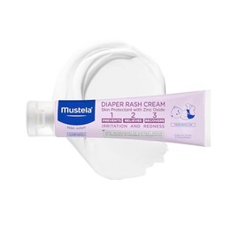 Mustela Baby Diaper Rash Cream 123 - Skin Protectant with Zinc Oxide - Fragrance Free & Paraben Free - with 98% Natural Ingredients - Various Packagin