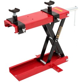 INEEDUP 1100LB Motorcycle Center Scissor Lift Jack Bikes ATVs Scooter Crank Stand