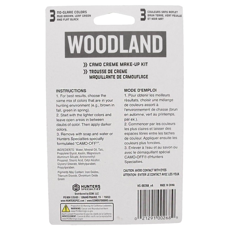 Hunters Specialties Long-Lasting Easy-to-Use Concealment Camo Creme Tube Makeup for