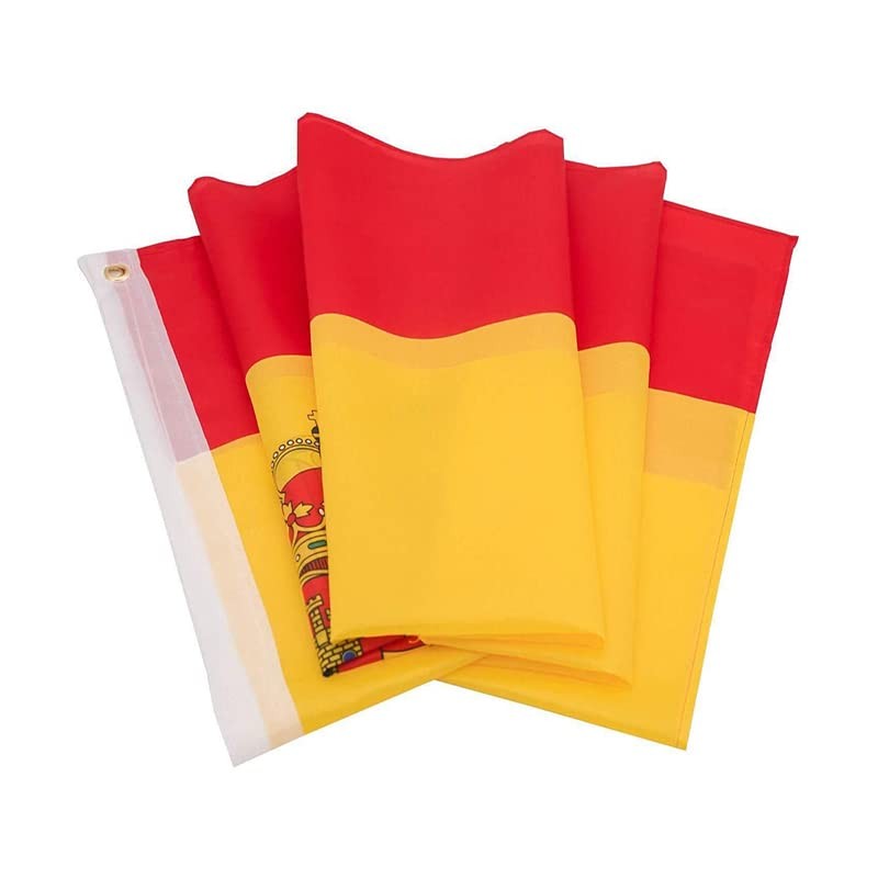 AIMALL 3x5ft Large Spain Spanish Flag with Brass Grommets, Heavy