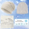 Compagno Unisex Warm Lined Beanie Hat, Knitted Hat, Winter Hat,