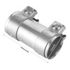 Exhaust Muffler Tube Connector Joiner Dual Clamp Sleeve 2in/51mm Automobile