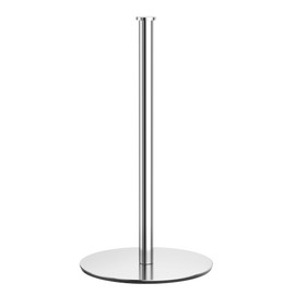 Silver Kitchen Roll Holder - Free Standing Paper Towel Holder Stand for Kitchen Rolls, Non Slip Paper Towel Roll Holder, Modern Kitchen Countertop Organizer Fits Most Size Paper Roll