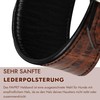 FAVPET Luxury Genuine Leather Greyhound Collar Wide with QR Code