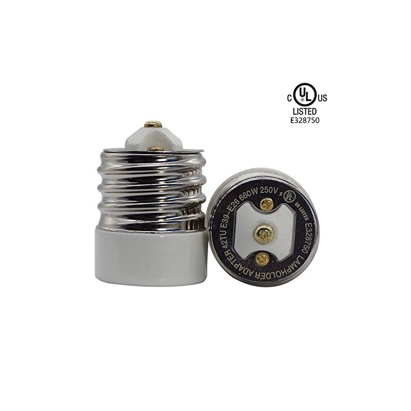 (Pack of 3) Yi Lighting E39 to E26/E27 Adapter -