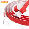 118inch Flexible Quarter Round Molding,Bendable Molding Trim Peel and Stick,Double-Sided