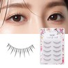 False Eyelashes, 3D, 5 Pairs Natural Eyelashes, Butt Eyelashes, Handmade,