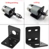 Motor Mount Holder Fixed Base with Right Angle Bracket High