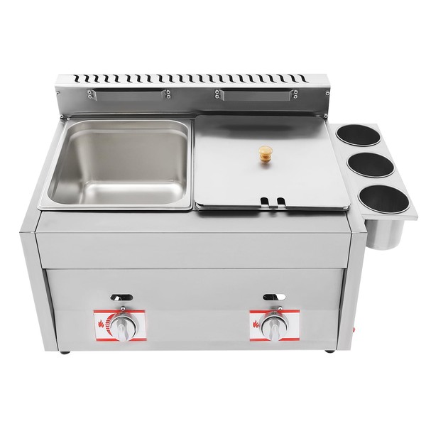 Deep Fryer, Double 6.34QT Large Capacity Commercial Deep Fryer, Deep