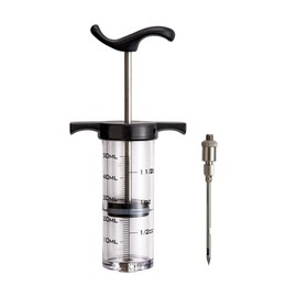HIC Roasting Meat Marinade Flavor Injector, 9-Inches x 3.25-Inches, 1.5-Ounce Capacity