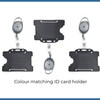 PCL Media ltd Black Retractable Badge Reel with Carabiner Clip