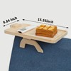 Pine Wood Couch Arm Tray, Sofa Armrest Tray on Side