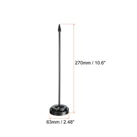 PATIKIL Flag Stands Mini Table Flag Holders Flagpole Black for Party Supplies Decoration Pack of 5